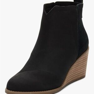 Toms Clare Wedge Booties Sz 7 NIB Black & Brown Let me know which color you want